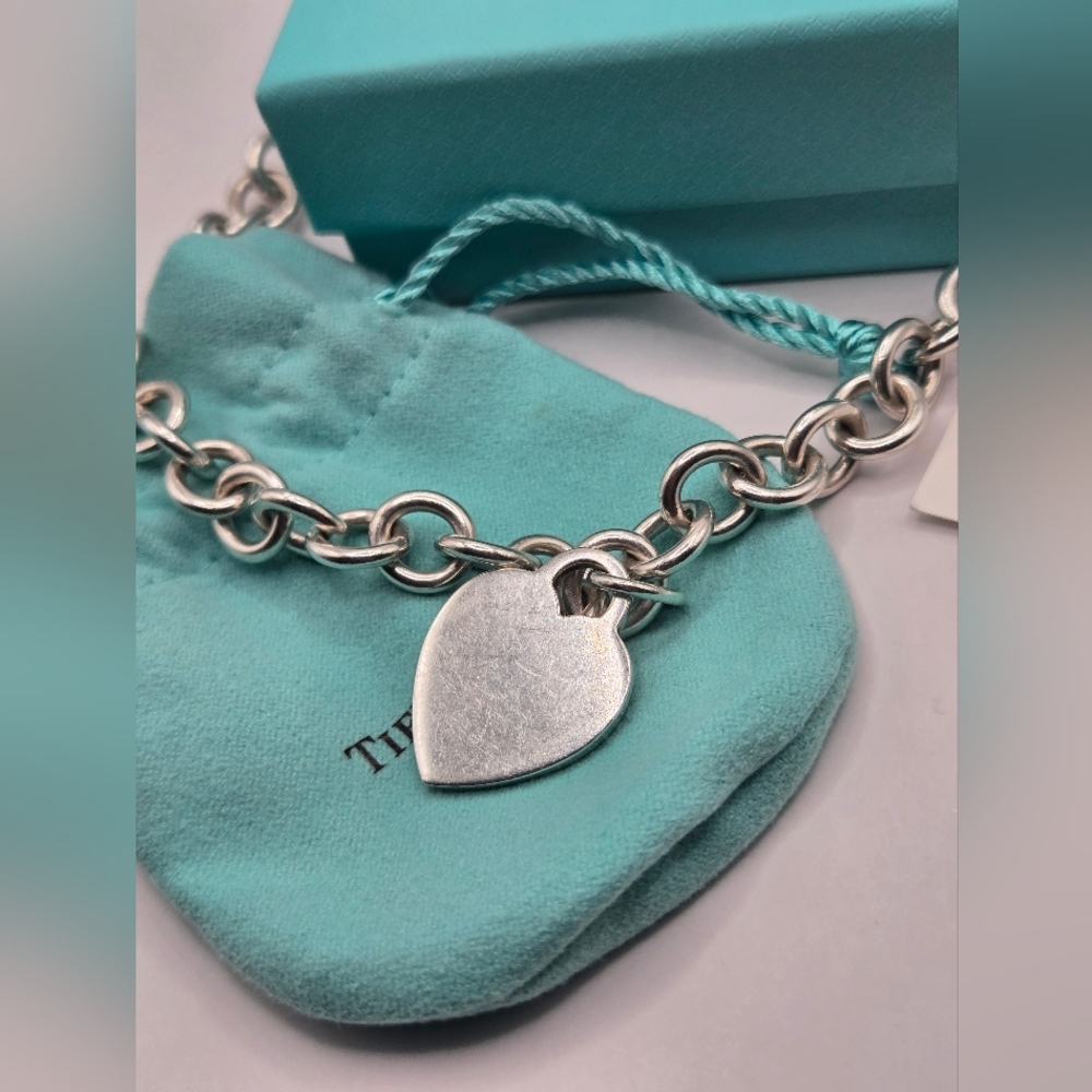 Tiffany & Co. Sterling Silver Heart Necklace - Picture 7 of 11